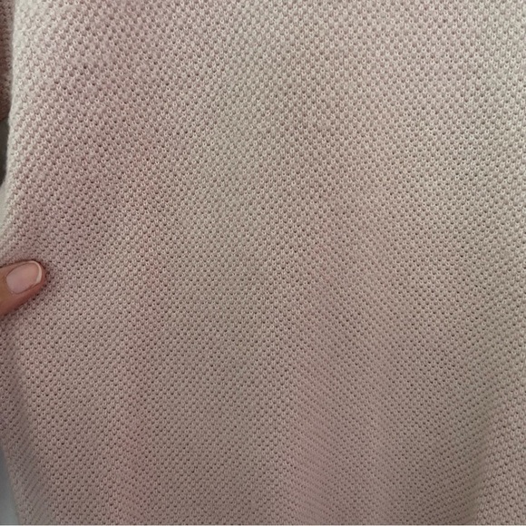 GAP Light Pink Oversized Vneck Knit Long Sleeve Sweater - Picture 4 of 5